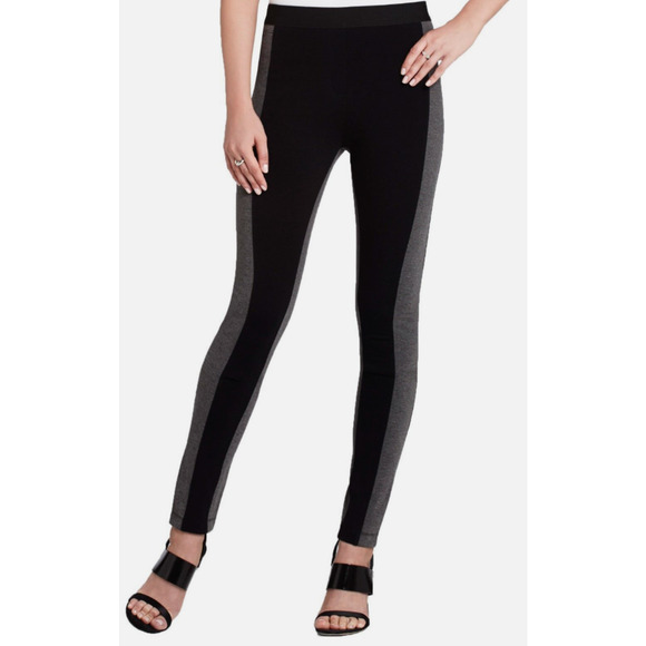 BCBG Maxazria Legging Womens XS Extra Small Black Gray Sasha Pull On Stretch - Picture 1 of 13